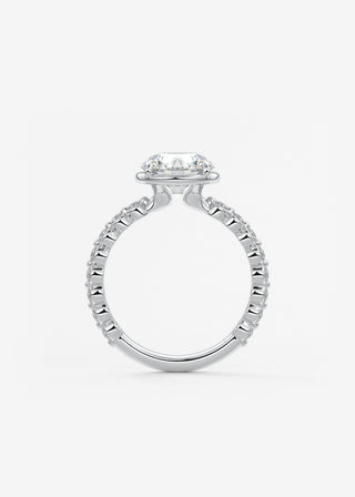 Oval Solitaire With Raised Basket Gallery Lab Grown Diamond Engagement Ring