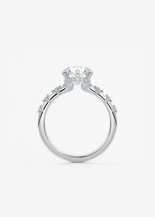 Oval Solitaire With Raised Basket Gallery Lab Grown Diamond Engagement Ring