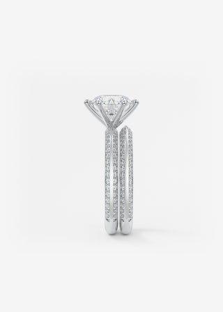 Oval Solitaire With Raised Basket Gallery Lab Grown Diamond Engagement Ring