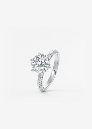 Oval Solitaire With Raised Basket Gallery Lab Grown Diamond Engagement Ring