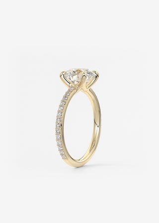 Oval Solitaire With Raised Basket Gallery Lab Grown Diamond Engagement Ring