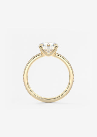 Oval Solitaire With Raised Basket Gallery Lab Grown Diamond Engagement Ring