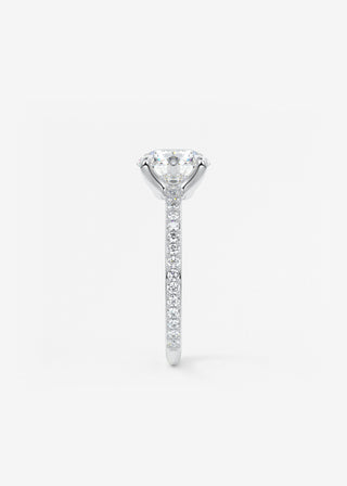 Oval Solitaire With Raised Basket Gallery Lab Grown Diamond Engagement Ring