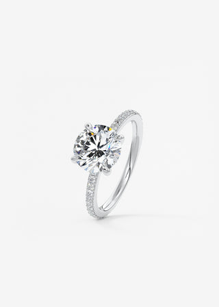Oval Solitaire With Raised Basket Gallery Lab Grown Diamond Engagement Ring