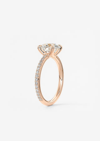 Oval Solitaire With Raised Basket Gallery Lab Grown Diamond Engagement Ring