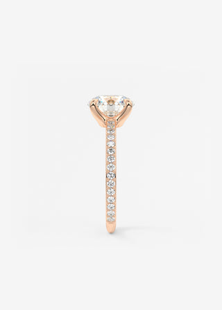 Oval Solitaire With Raised Basket Gallery Lab Grown Diamond Engagement Ring