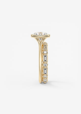 Oval Solitaire With Raised Basket Gallery Lab Grown Diamond Engagement Ring