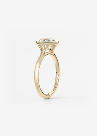 Oval Solitaire With Raised Basket Gallery Lab Grown Diamond Engagement Ring