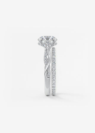 Oval Solitaire With Raised Basket Gallery Lab Grown Diamond Engagement Ring