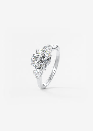 Oval Solitaire With Raised Basket Gallery Lab Grown Diamond Engagement Ring