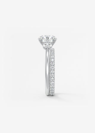 Oval Solitaire With Raised Basket Gallery Lab Grown Diamond Engagement Ring