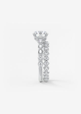 Oval Solitaire With Raised Basket Gallery Lab Grown Diamond Engagement Ring