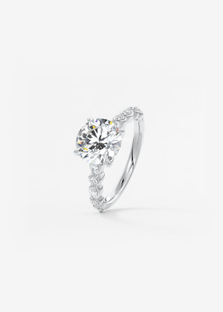 Oval Solitaire With Raised Basket Gallery Lab Grown Diamond Engagement Ring
