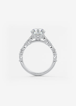 Oval Solitaire With Raised Basket Gallery Lab Grown Diamond Engagement Ring