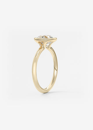 Oval Solitaire With Raised Basket Gallery Lab Grown Diamond Engagement Ring