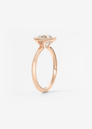 Oval Solitaire With Raised Basket Gallery Lab Grown Diamond Engagement Ring