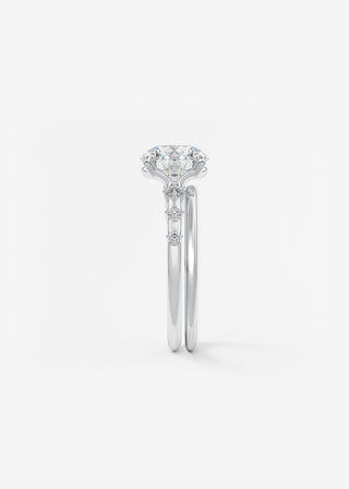 Oval Solitaire With Raised Basket Gallery Lab Grown Diamond Engagement Ring