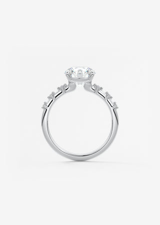 Oval Solitaire With Raised Basket Gallery Lab Grown Diamond Engagement Ring