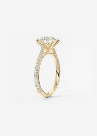 Oval Solitaire With Raised Basket Gallery Lab Grown Diamond Engagement Ring