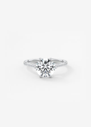 Oval Solitaire With Raised Basket Gallery Lab Grown Diamond Engagement Ring