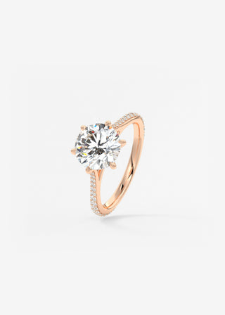Oval Solitaire With Raised Basket Gallery Lab Grown Diamond Engagement Ring