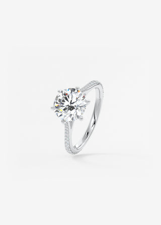 Oval Solitaire With Raised Basket Gallery Lab Grown Diamond Engagement Ring