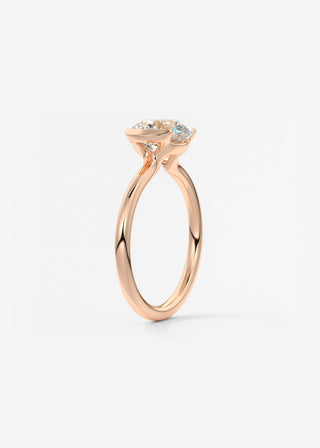 Oval Solitaire With Raised Basket Gallery Lab Grown Diamond Engagement Ring