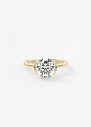 Oval Solitaire With Raised Basket Gallery Lab Grown Diamond Engagement Ring