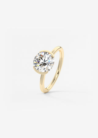 Oval Solitaire With Raised Basket Gallery Lab Grown Diamond Engagement Ring