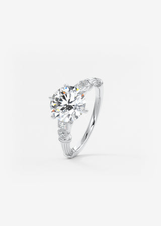 Oval Solitaire With Raised Basket Gallery Lab Grown Diamond Engagement Ring