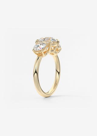 Oval Solitaire With Raised Basket Gallery Lab Grown Diamond Engagement Ring