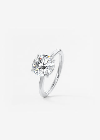 Oval Solitaire With Raised Basket Gallery Lab Grown Diamond Engagement Ring