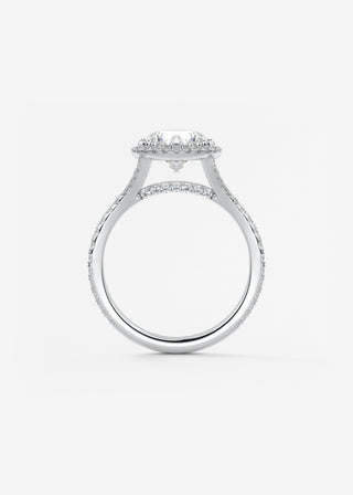 Oval Solitaire With Raised Basket Gallery Lab Grown Diamond Engagement Ring