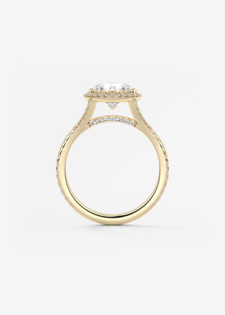 Oval Solitaire With Raised Basket Gallery Lab Grown Diamond Engagement Ring