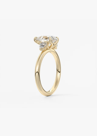 Oval Solitaire With Raised Basket Gallery Lab Grown Diamond Engagement Ring