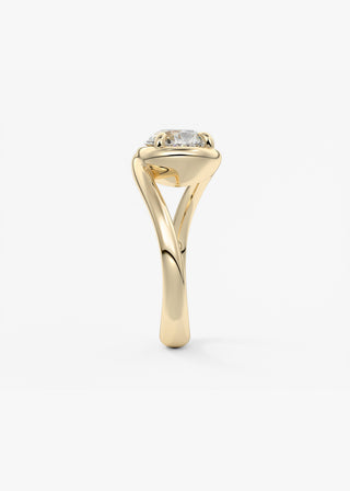 Oval Solitaire With Raised Basket Gallery Lab Grown Diamond Engagement Ring