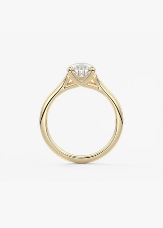 Oval Solitaire With Raised Basket Gallery Lab Grown Diamond Engagement Ring
