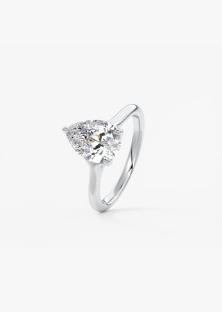 Oval Solitaire With Raised Basket Gallery Lab Grown Diamond Engagement Ring
