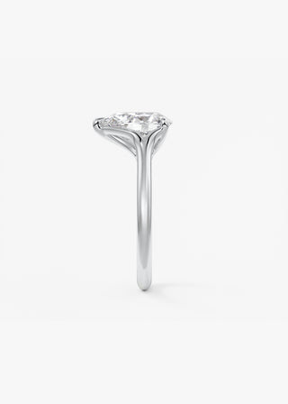 Oval Solitaire With Raised Basket Gallery Lab Grown Diamond Engagement Ring