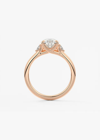 Oval Solitaire With Raised Basket Gallery Lab Grown Diamond Engagement Ring