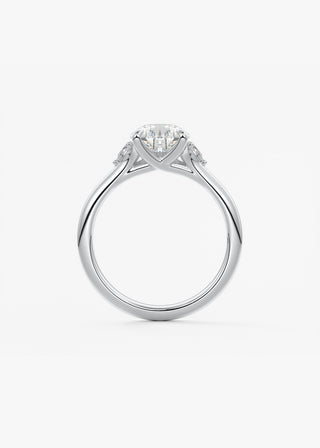 Oval Solitaire With Raised Basket Gallery Lab Grown Diamond Engagement Ring