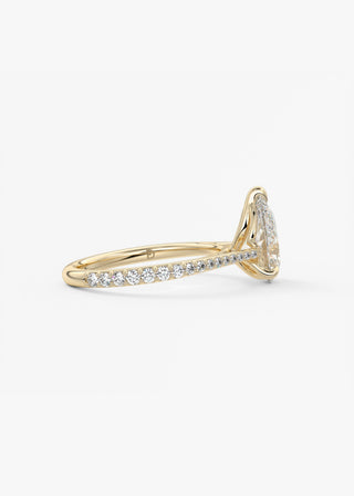 Oval Solitaire With Raised Basket Gallery Lab Grown Diamond Engagement Ring