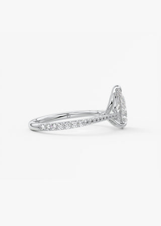Oval Solitaire With Raised Basket Gallery Lab Grown Diamond Engagement Ring