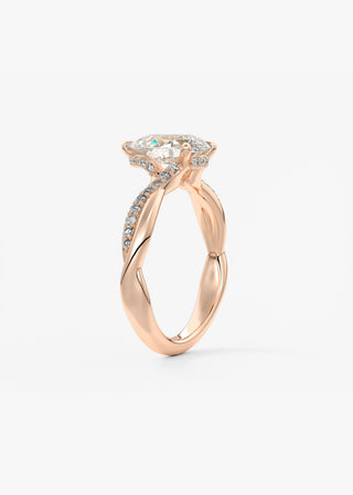 Oval Solitaire With Raised Basket Gallery Lab Grown Diamond Engagement Ring