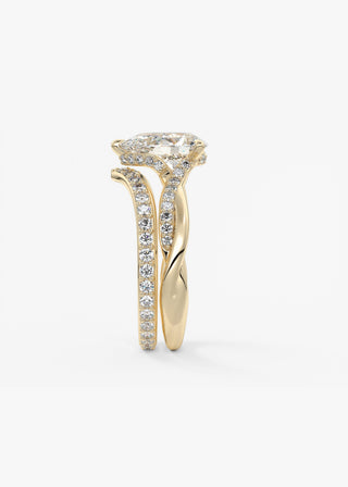 Oval Solitaire With Raised Basket Gallery Lab Grown Diamond Engagement Ring