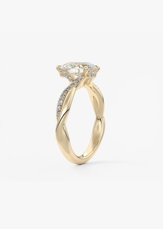 Oval Solitaire With Raised Basket Gallery Lab Grown Diamond Engagement Ring