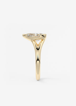Oval Solitaire With Raised Basket Gallery Lab Grown Diamond Engagement Ring