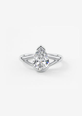 Oval Solitaire With Raised Basket Gallery Lab Grown Diamond Engagement Ring