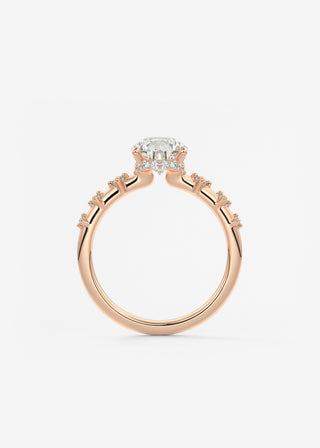 Oval Solitaire With Raised Basket Gallery Lab Grown Diamond Engagement Ring