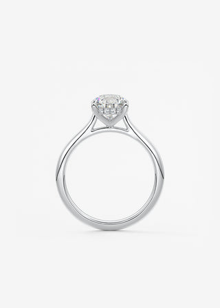 Oval Solitaire With Raised Basket Gallery Lab Grown Diamond Engagement Ring
